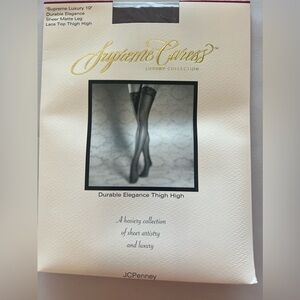 Queen size lace top stockings